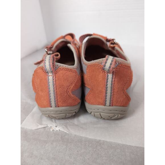 G.H. Bass & Co. Branson Women’s Sport Sandals 10M Orange Suede Mesh Closed... - Picture 4 of 10